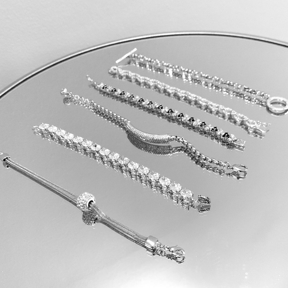 Set of 6 Crystal Bracelets